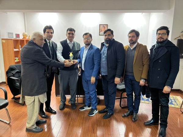 Gujrat Chamber of Commerce & Industry Delegation in Almaty Kazakhstan meeting with Mr. Farooq Memon Trade & Investment Councilor Pakistan Commercial Section Almaty.