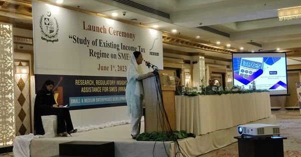 Mr. Sikander Ishfaq Razi #President Gujrat Chamber of Commerce and Industry #GtCCI along with Mr. Azhar Farooq Warraich #Executive_Member and Mr. Nadeem Akhtar Shahzad #Advocate attended the event on #Current #Income #Tax #Regime on #SMEs under the “Research Regulatory Insight and Advocacy Support for SMEs” by SMEDA at #Serena #Hotel #Islamabad.