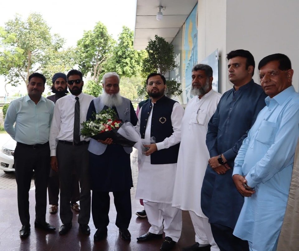 A #delegation of University of Gujrat #UOG under the leadership of Professor Dr. Mushahid Anwar Vice Chancellor #VC  University of Gujrat along with Mr. Ch. Zahid Raza #Director #IT services, Mr. Ch. Irfan Anjum #PSO, Mr. Zahid #Assistant #Professor #Biotechnology, and Dr. Akash Raza #Biotechnology department.