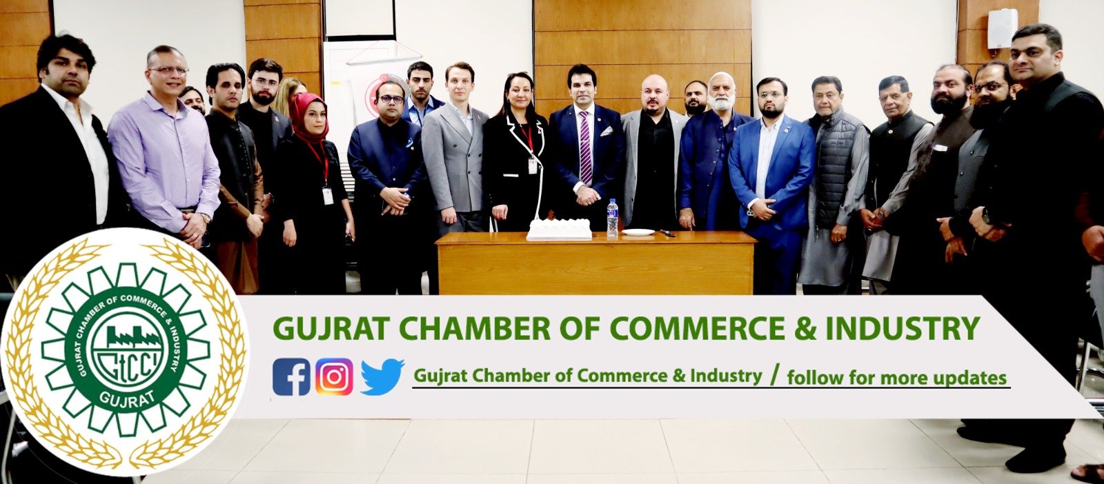 A #Business #Delegation from #Turkiye including Ms. Hulya Selagzi, Mr. Burak Evci, Mr. Barkin Zafer, Mr. Armagan Oner, Ms. Toba Topcu, Mr. Ilknur Polat, Necati Yazici, Mr. Mustafa Biter, Mr. Ayberk Oztopal visited Gujrat Chamber of Commerce and Industry #GtCCI