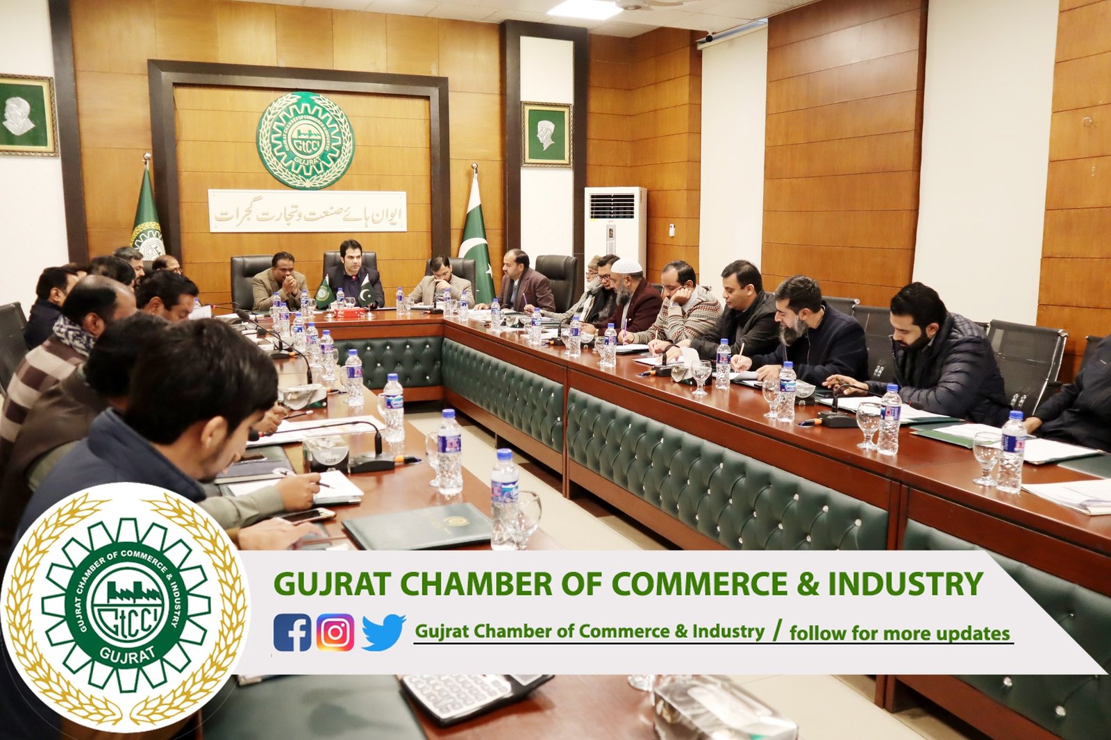 The #16th #Executive_Body Meeting of Gujrat Chamber of Commerce & Industry was held under the presidency of Mr. Sikander Ishfaq Razi #President #GtCCI along with Mr. Ch. Muhammad Asad Bhatti #SVP and Mr. Muhammad Masoom Qamar #VP #GtCCI