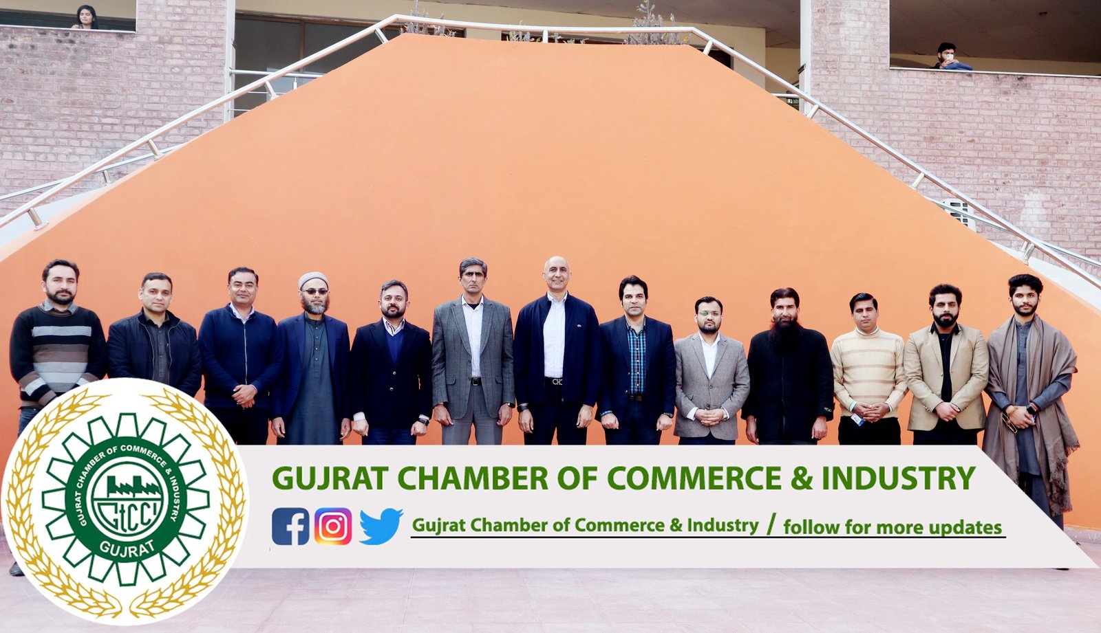 A #delegation of #Gujrat_Chamber_of_Commerce_and_Industry in the #leadership of Mr. Sikander Ishfaq Razi #President (GTCCI) visited #University_of_Chenab.