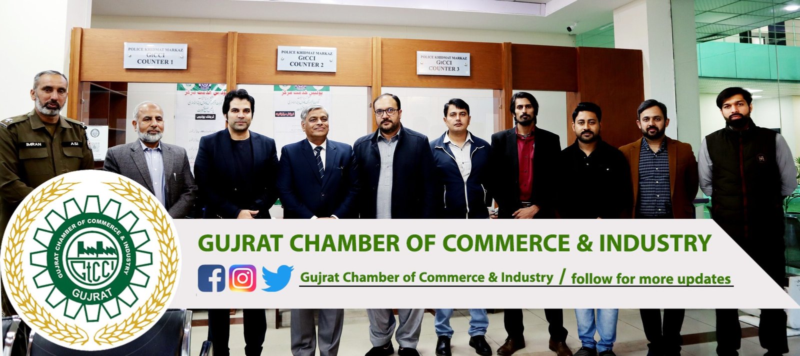 A #delegation of #National_Aerospace_Science _&_Technology_Park (#NASTP) and Air_University_Kharian   in the #leadership of Mr. Amir Rasheed #Air_Vice_Marshal #Chief_Project_Director (NASTP) #Pakistan #Airforce Complex Kharian visited #Gujrat_Chamber_of_Commerce & Industry and had a meeting with Mr. Sikander Ishfaq Razi #President #GtCCI.