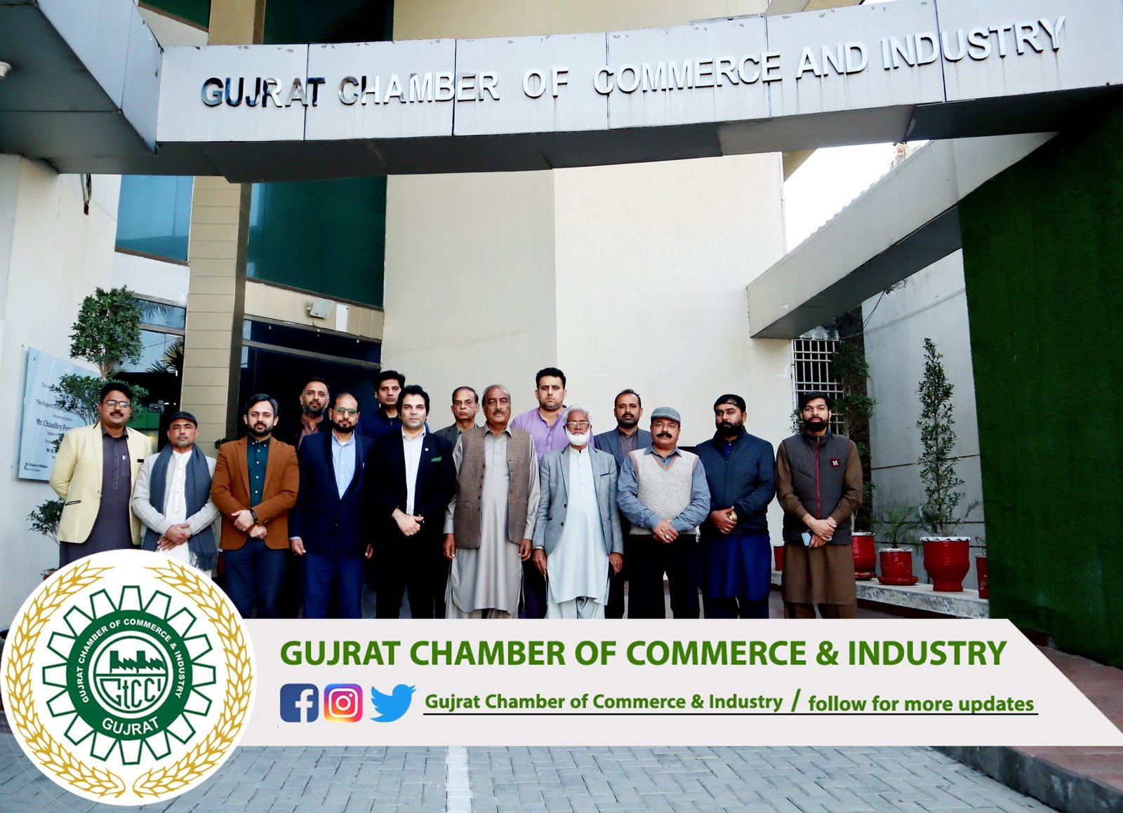 Mr. Abdur Rehman Dogar #Advisor #Federal_Tax_Ombudsman #Sialkot visited #Gujrat_Chamber_of_Commerce_and_Industry. And had a meeting with members of Gujrat Chamber in the Presidency of Mr. Sikandar Ashfaq Razi #President #GtCCI.