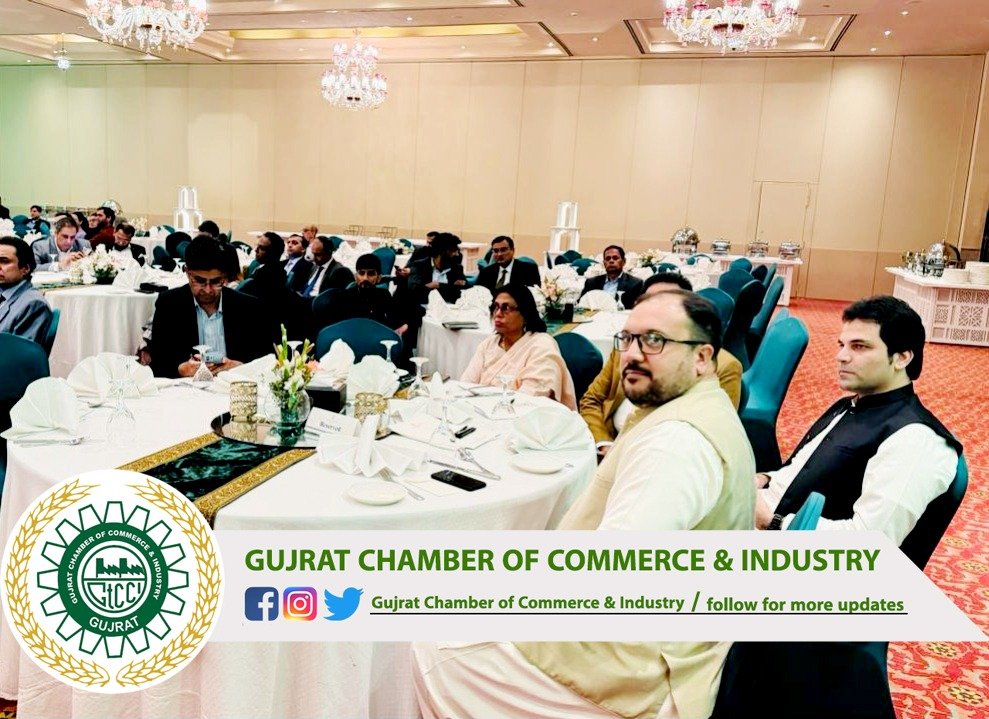 Mr. Sikander Ishfaq Razi, #President of the Gujrat Chamber of Commerce & Industry, attended the Pre-Budget Seminar at the Serena Hotel in #Islamabad, which was hosted by the #Ministry_of_Commerce. Accompanying him was Mr. Hamza Shehryar #Executive_Member.