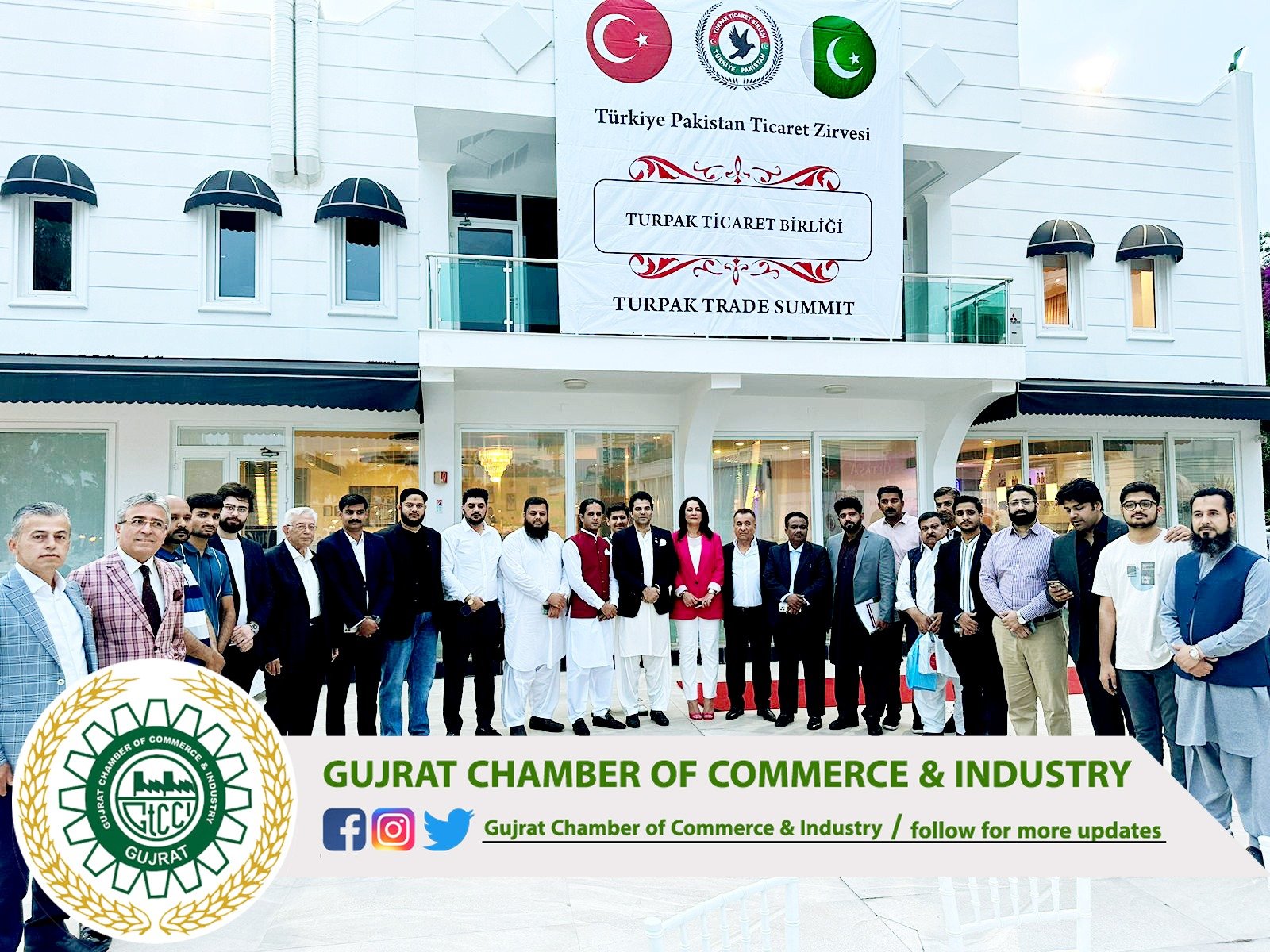 A grand #dinner and #cultural_night was organized by #TurPak in honor of the Gujrat Chamber of Commerce & Industry delegation and the business community of #Mersin following the successful Business Investment and Opportunity Conference.